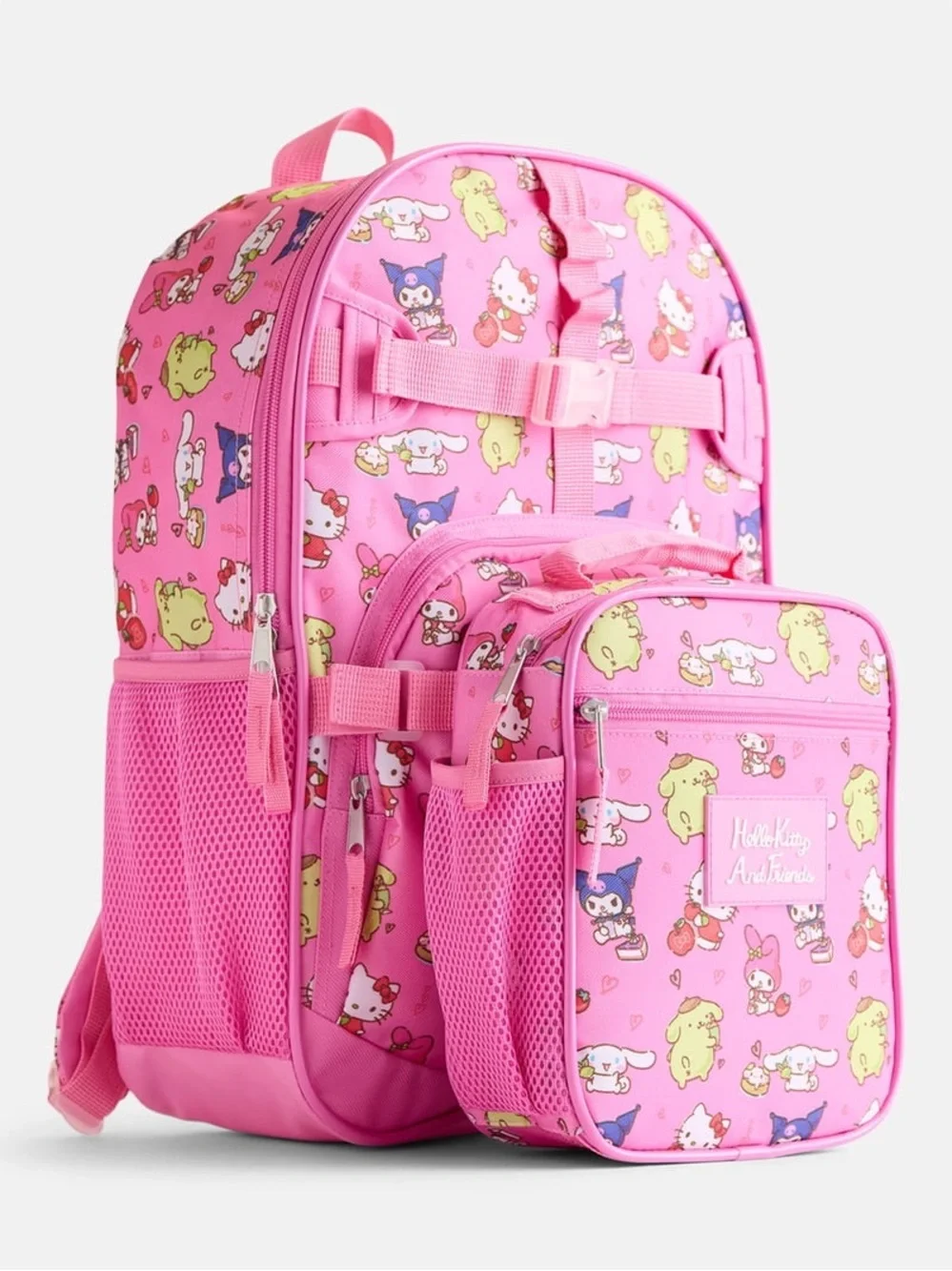Hello Kitty And Friends Pink Kids Backpack Set W2